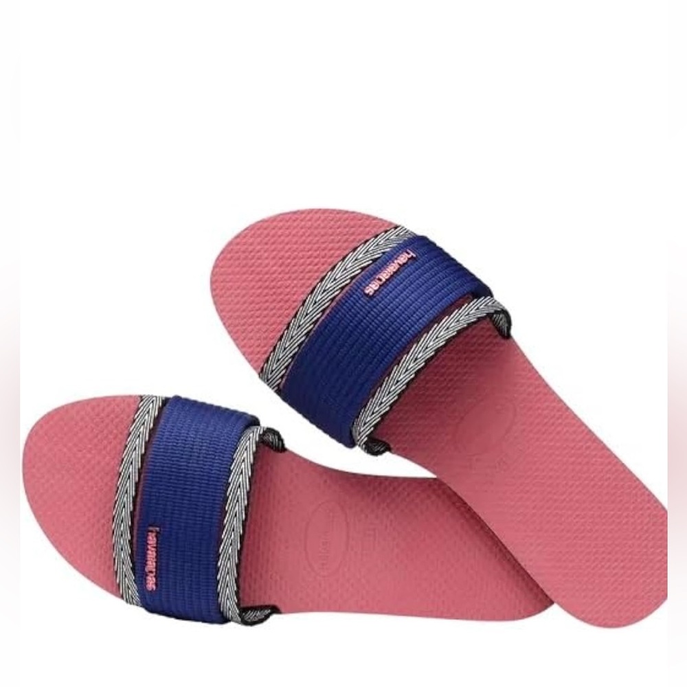 🆕🔖Havaianas You Trancoso Women's Sandals✨Pink Portcelain/Blue✨41/42 US 10/11 - Picture 4 of 15